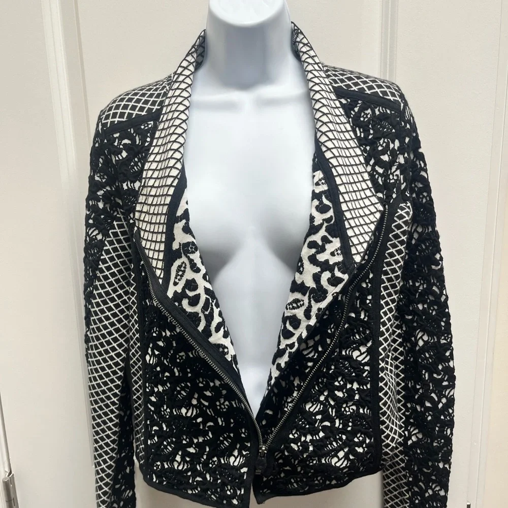 Moth (Anthropologie) Jacquard Moto jacket